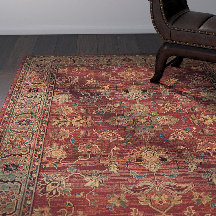 Bloomsbury Market Rosabel Oriental Red/Beige/Orange Area Rug & Reviews